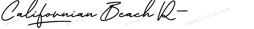 Californian Beach R字体转换 Californian Beach R字体转换